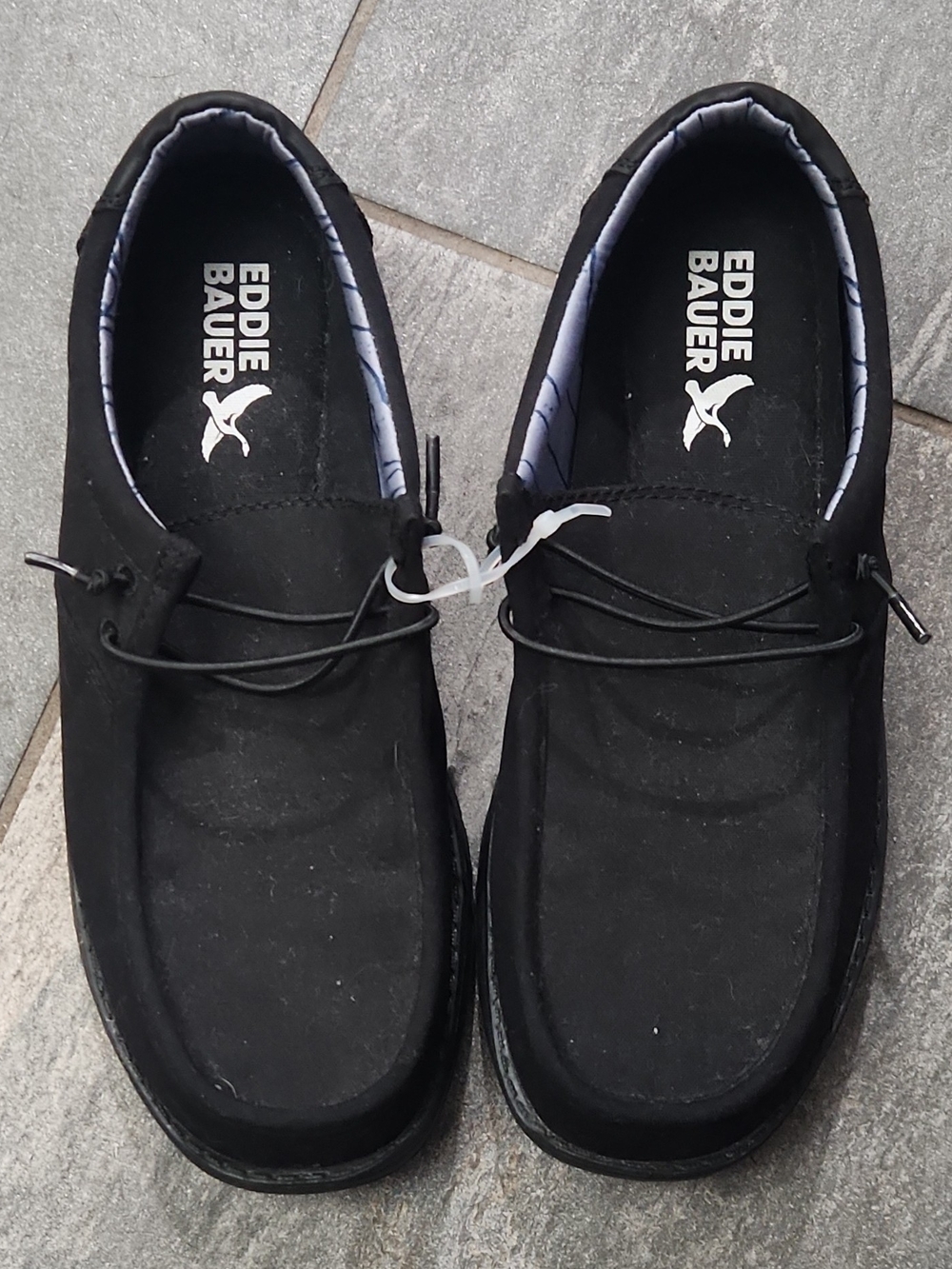 Eddie Bauer Black Men's Slip-On Boat Shoes
